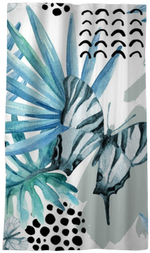 Watercolor Graphical Illustration - Art Print: Tanycya's Watercolor Butterfly Frame., 30x30cm. (400x400), Png Download