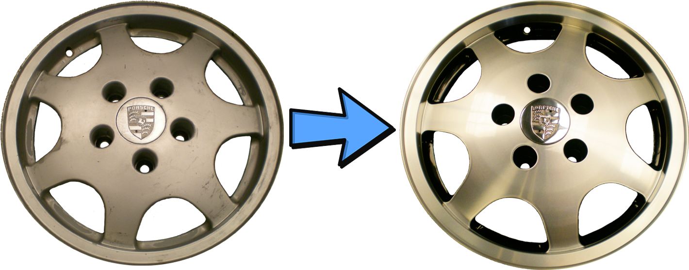 Llanta Plata A Pulido Diamantado - Hubcap (1438x650), Png Download