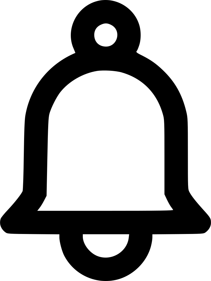 Notification Ui Alarm Bell Round Notice Remind Reminder - Fa Fa Bell Icon (736x980), Png Download
