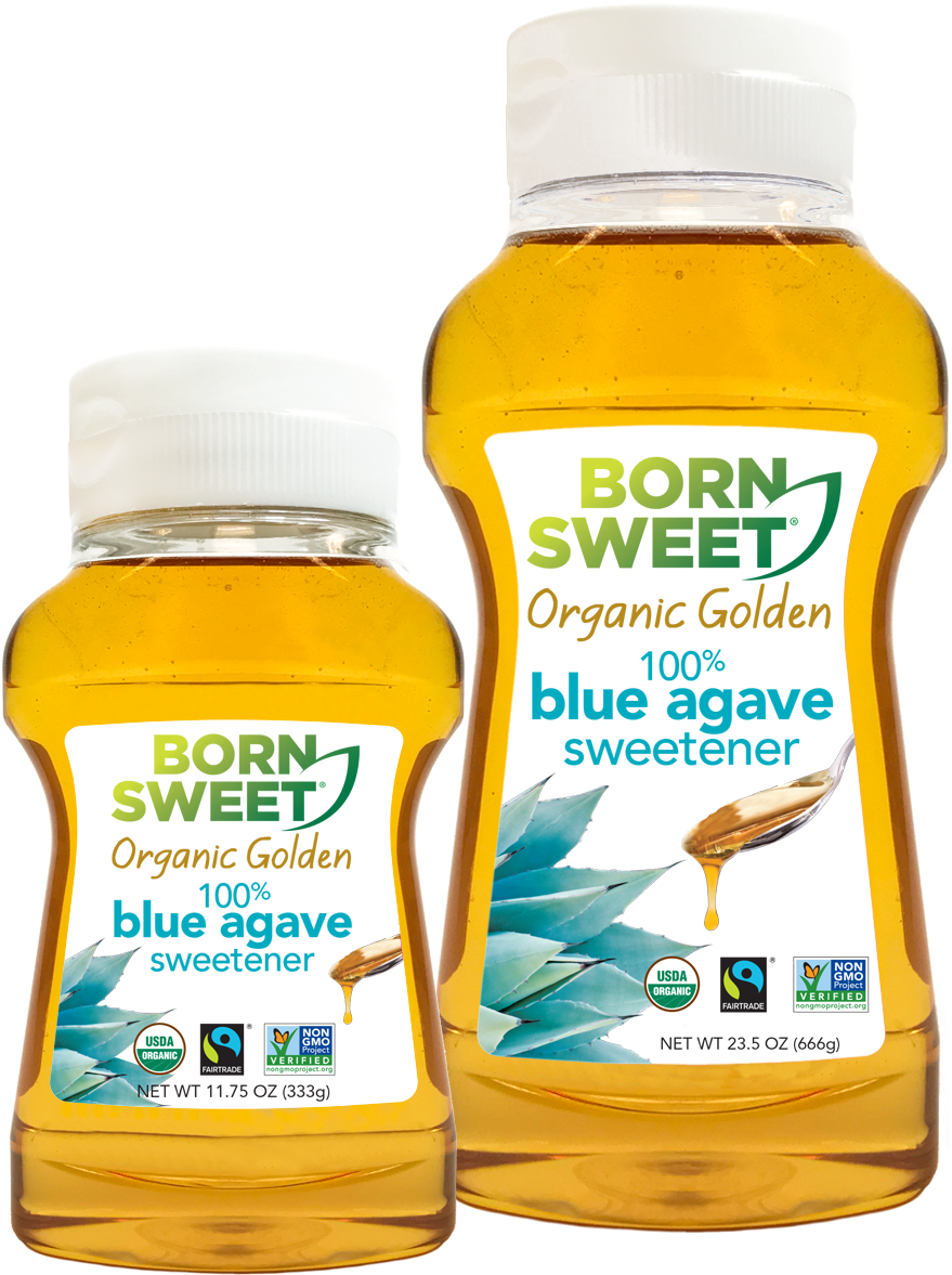 Born Sweet® Organic Golden 100% Blue Agave Sweetener - Plastic Bottle (900x1200), Png Download