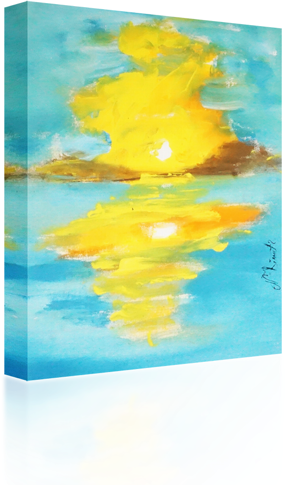 Sun Reflect - Modern Art (1024x1024), Png Download