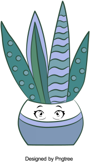 Cartoon Hand Painted Simple Flower Pot Flower Design, - Painting (360x360), Png Download