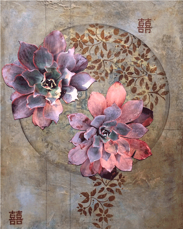 Double Happiness - Artificial Flower (800x800), Png Download