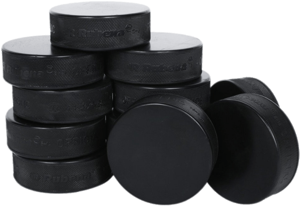 Ice Hockey - Hockey Pucks On Ice (1000x1000), Png Download