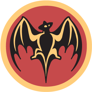 Black And Red Bat Logo (400x400), Png Download
