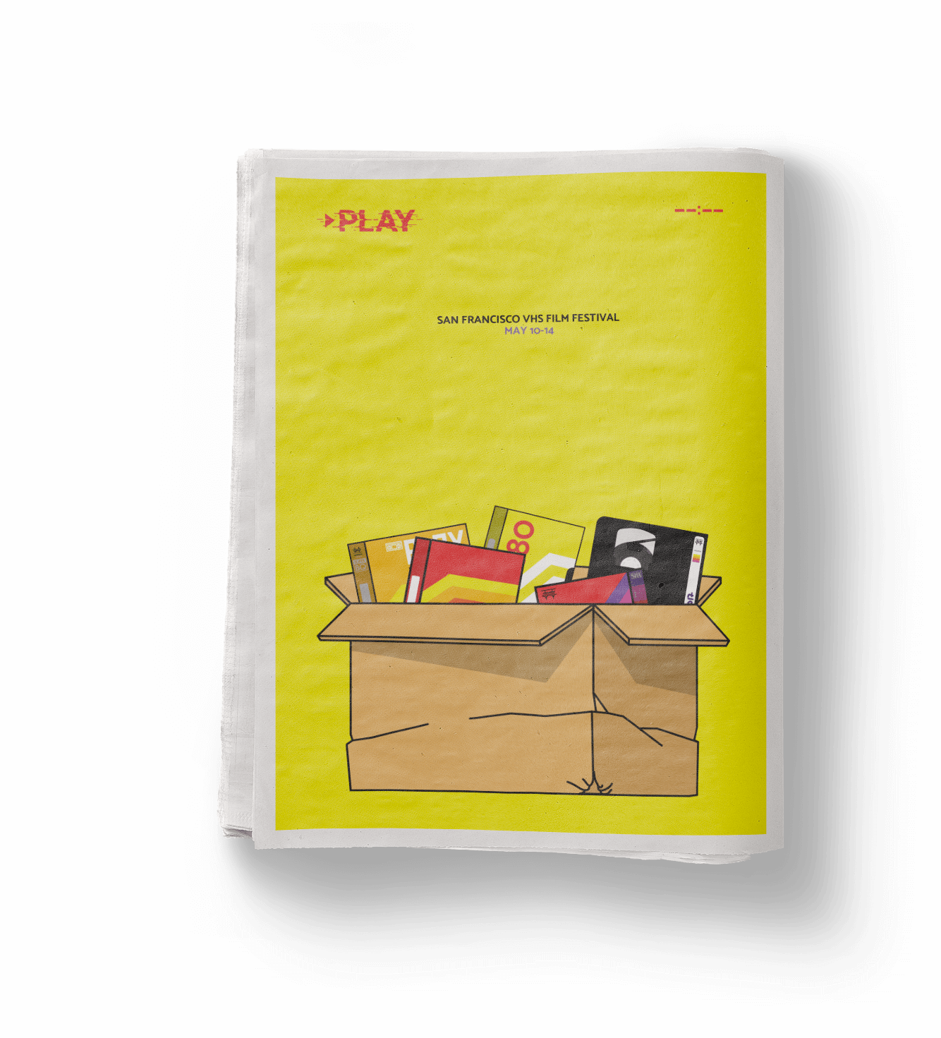 San Francisco Vhs Film Festival - Studio Couch (1334x1471), Png Download
