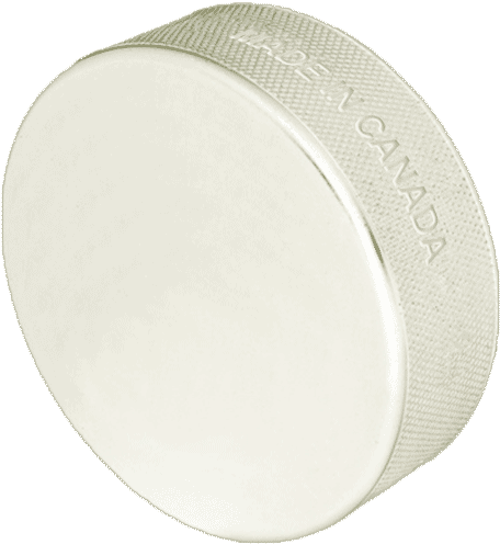 White Hockey Puck, 6 Ounces - Plate (477x500), Png Download