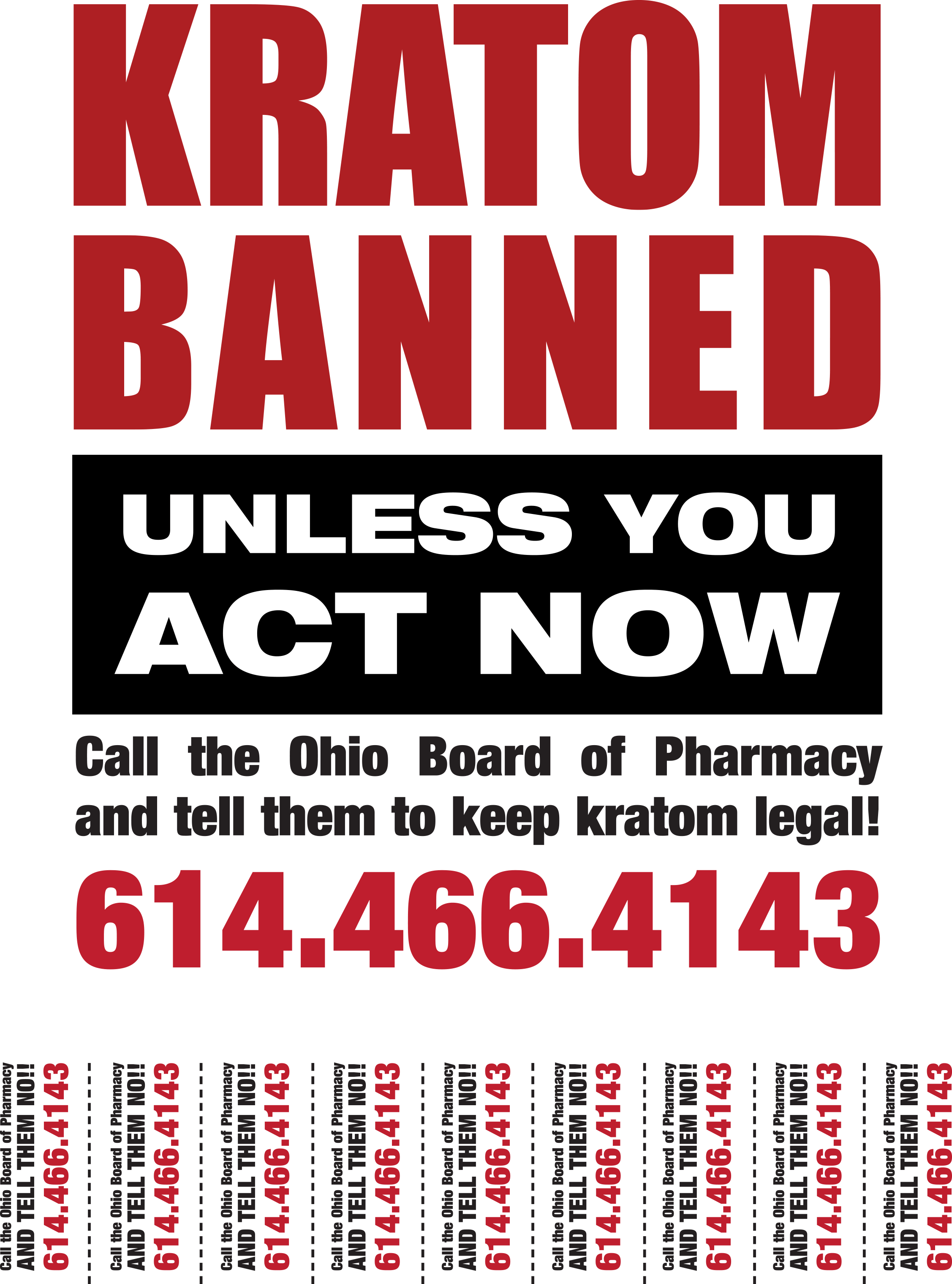Call All Ohio Residents To Help Us Save Kratom In Your (2254x3038), Png Download