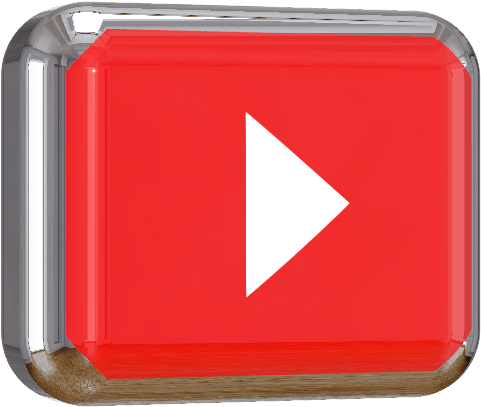 Youtube Play Button 3d Png (1920x1080), Png Download