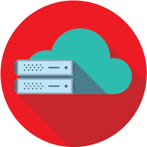 Icon Of Cloud And Server Symbolizing Red Brick Data (625x625), Png Download