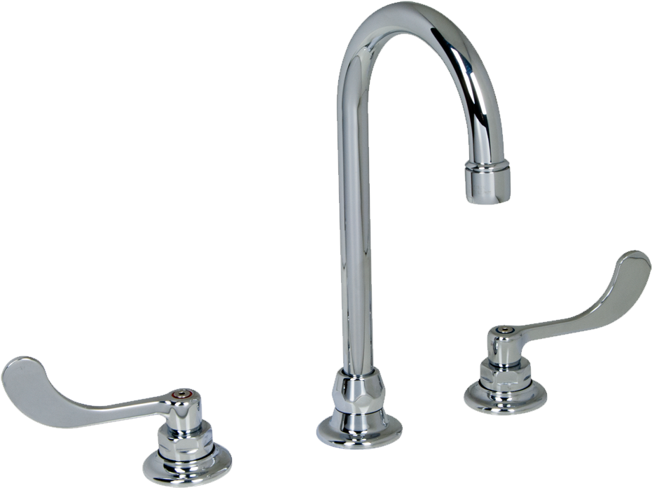 Monterrey Widespread Bathroom Faucet With 5" Gooseneck (1000x1000), Png Download