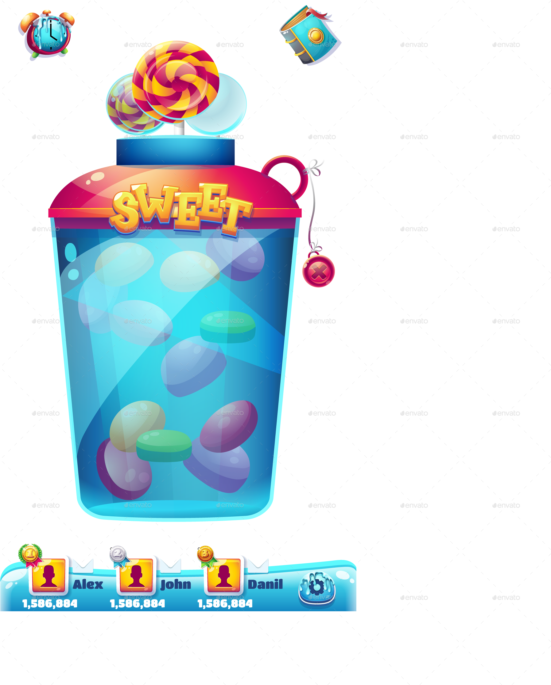 Png/star Vector Logo Set Icon Png/sweet World Mobile (1794x2239), Png Download