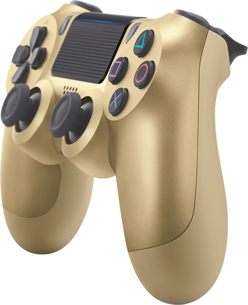 Sony Dual Shock 4 Controller V2 Gold (original) (800x981), Png Download