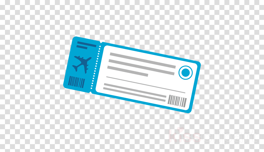 Plane Ticket Icon Clipart Air Travel Airplane Airline (900x520), Png Download