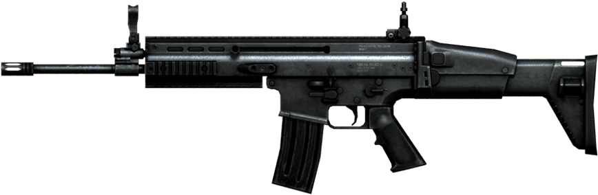 Call Of Duty 4 M16 Png (1000x387), Png Download