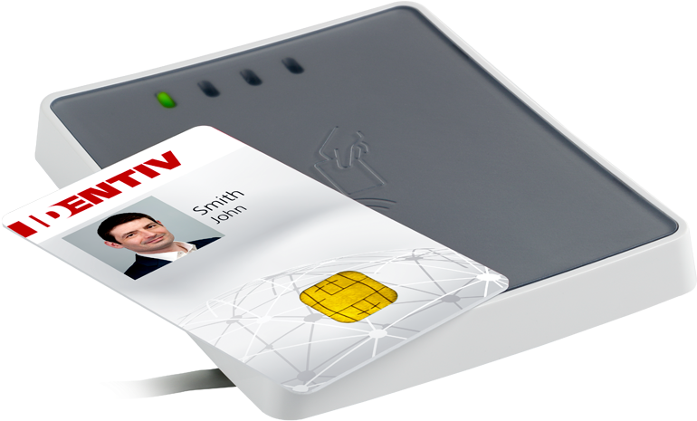 Utrust 4711 F Contactless Smart Card Reader With Sam (900x530), Png Download