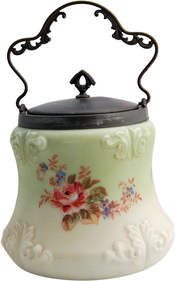 Victorian Wave Crest Biscuit Jar Mt (959x959), Png Download