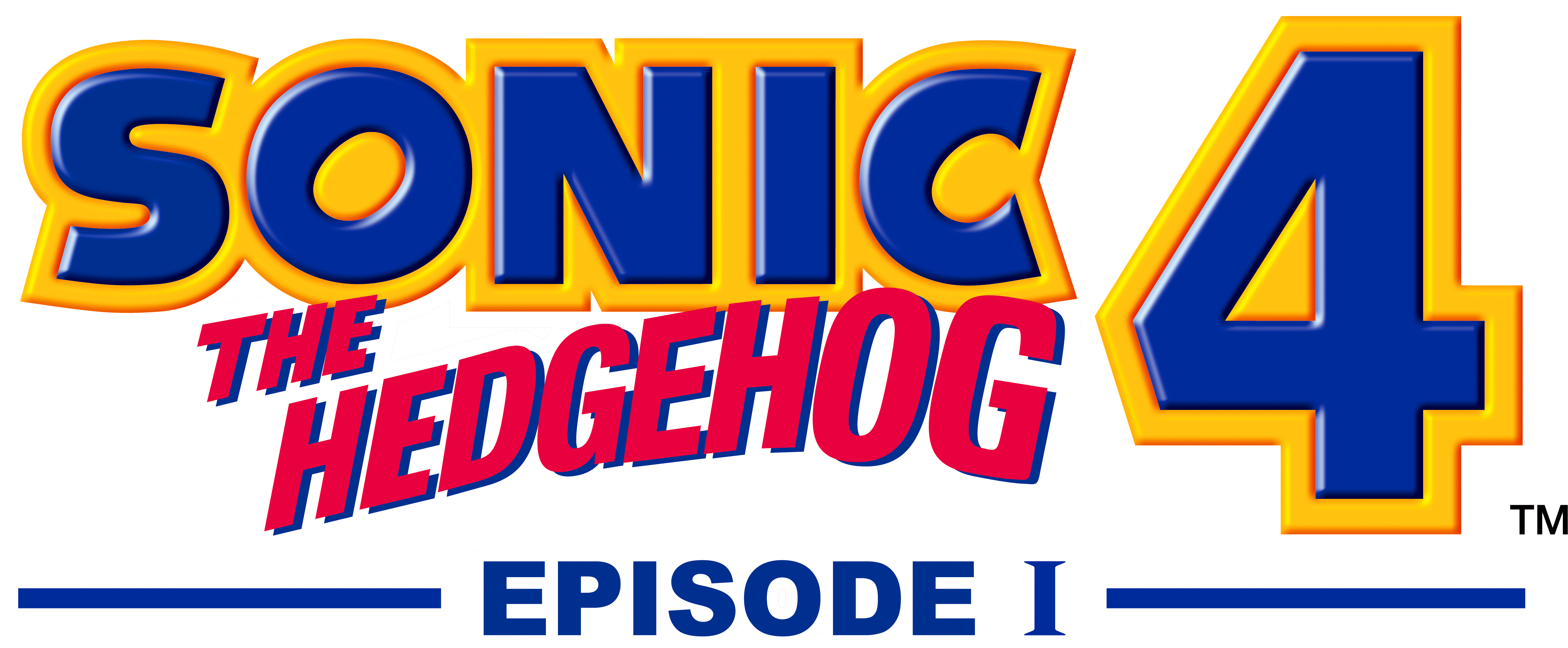 Sonic The Hedgehog 4 Episode 1 Logo (5466x2259), Png Download