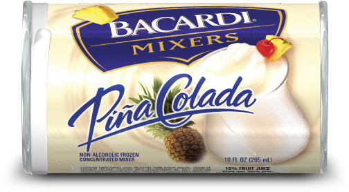 Frozen Bacardi® Mixers Piña Colada - Bacardi Pina Colada Drink Mixer (504x278), Png Download