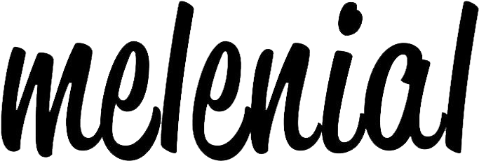 Melenial - Black-and-white (704x270), Png Download