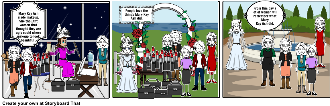 Mary Kay Ash - Cartoon (1164x385), Png Download