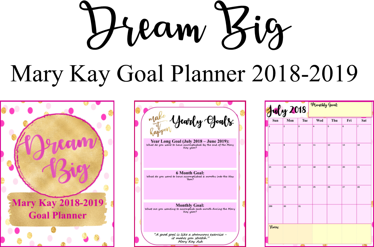 **freebie** Editable Mary Kay “dream Big“ Planner For - Calligraphy (1269x838), Png Download