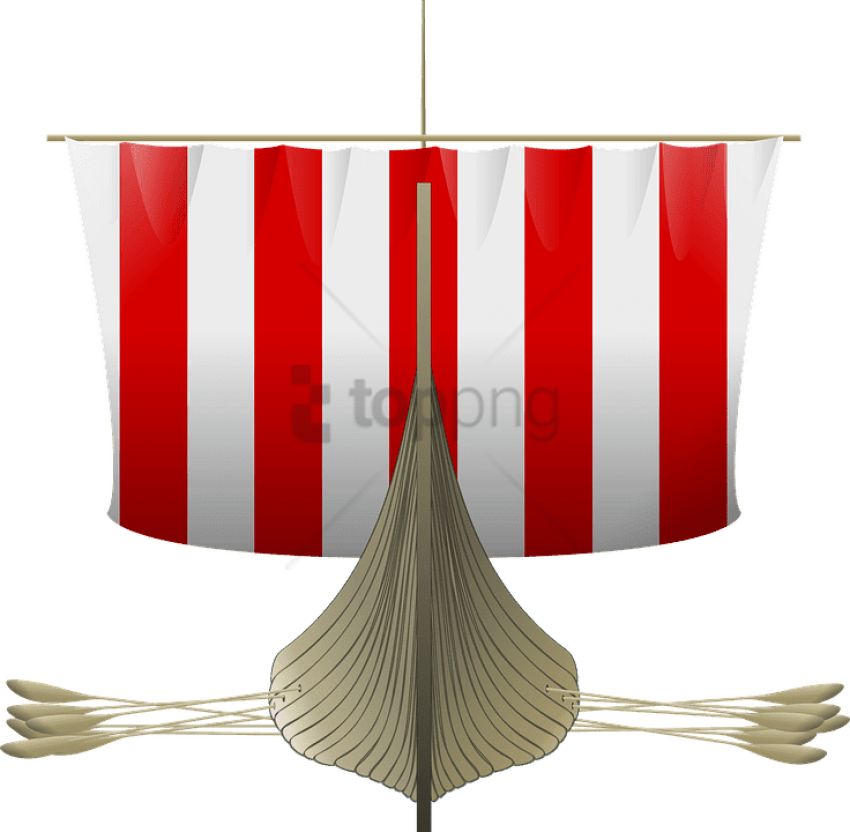 Viking Longship Clip Art Free Vector - Viking Ship Framed Tile (600x587), Png Download