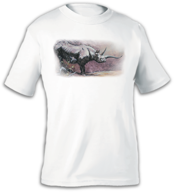 Gerti The Black Rhino White T-shirt - Australian Cattle Dog (600x662), Png Download