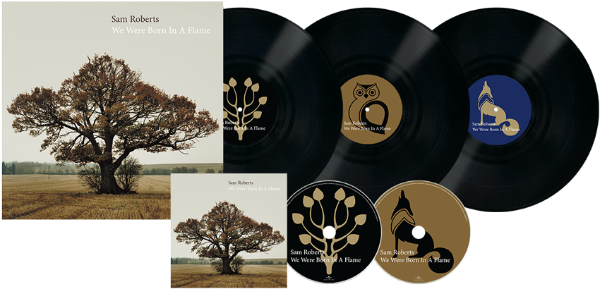 Sam Roberts Band - Roberts Sam: We Were Born In A Flame Cd (850x410), Png Download