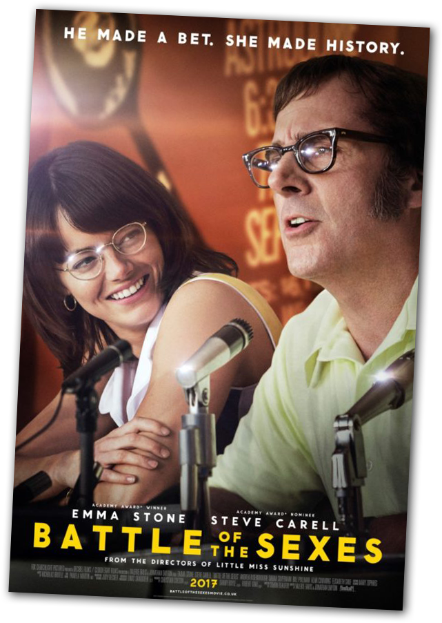 The New Movie, Battle Of The Sexes, Starring Emma Stone - Battle Of The Sexes Poster (686x928), Png Download