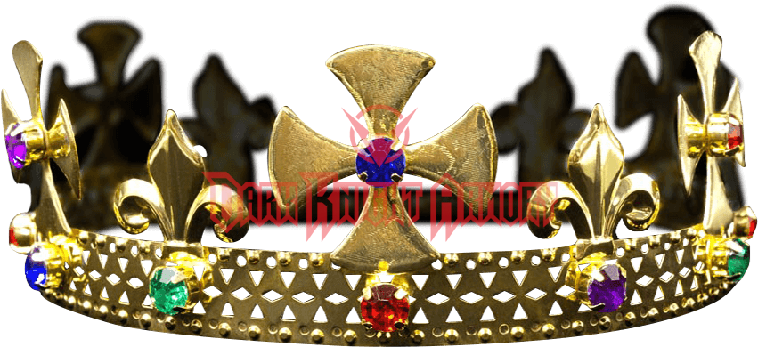 Multi-colored Gold Kings Crown - Crown (850x850), Png Download