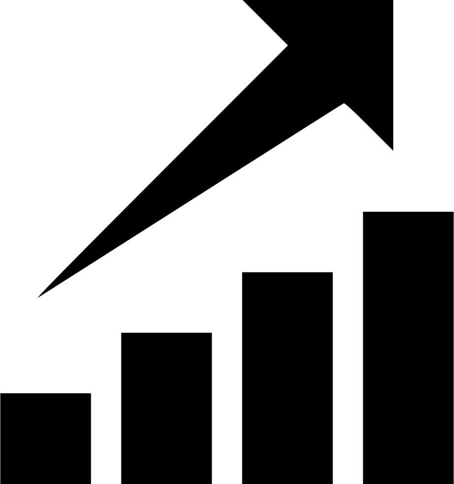 Chart Stock Graph Growth Comments - Growth Graph Icon Png (920x980), Png Download