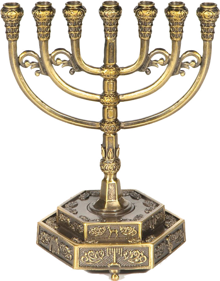 7-branch Brass Menorah - Holy Land Gifts 106626 Menorah (1024x1024), Png Download