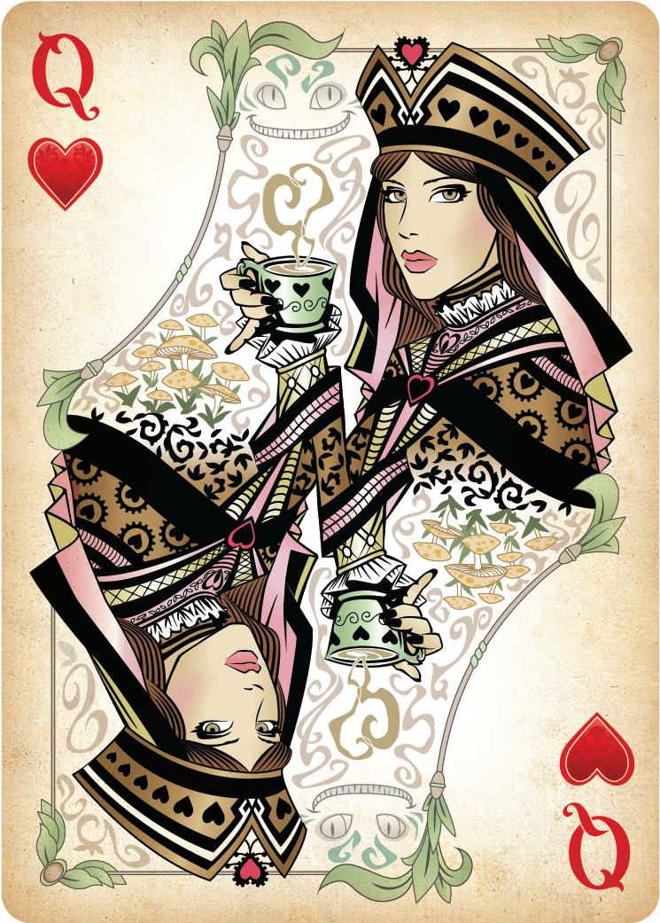 Queen Of Hearts Card - Playing Card King And Queen (815x1115), Png Download
