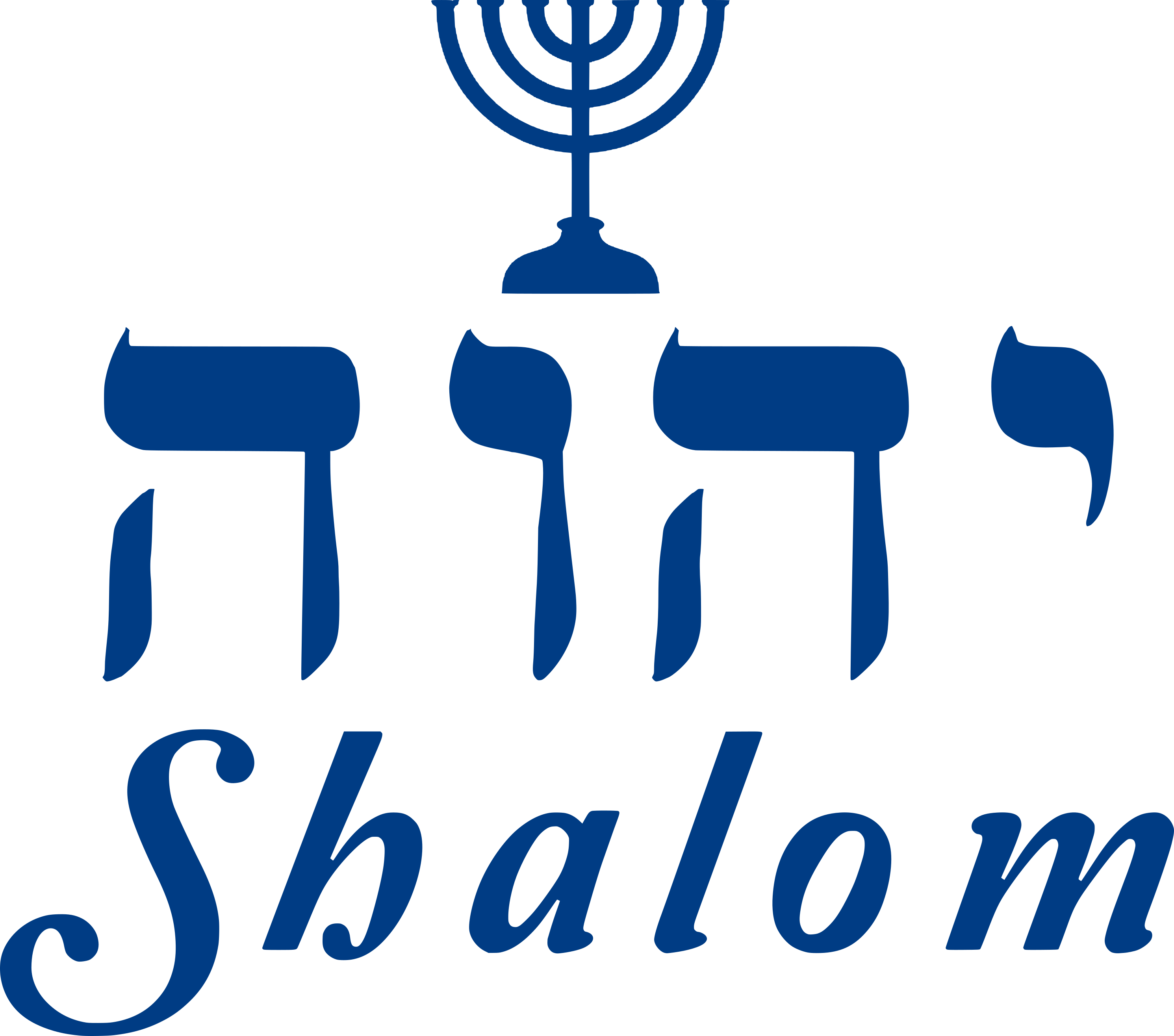 Yhvh Shalom Menorah Decal - Shalom Menorah (2981x2631), Png Download