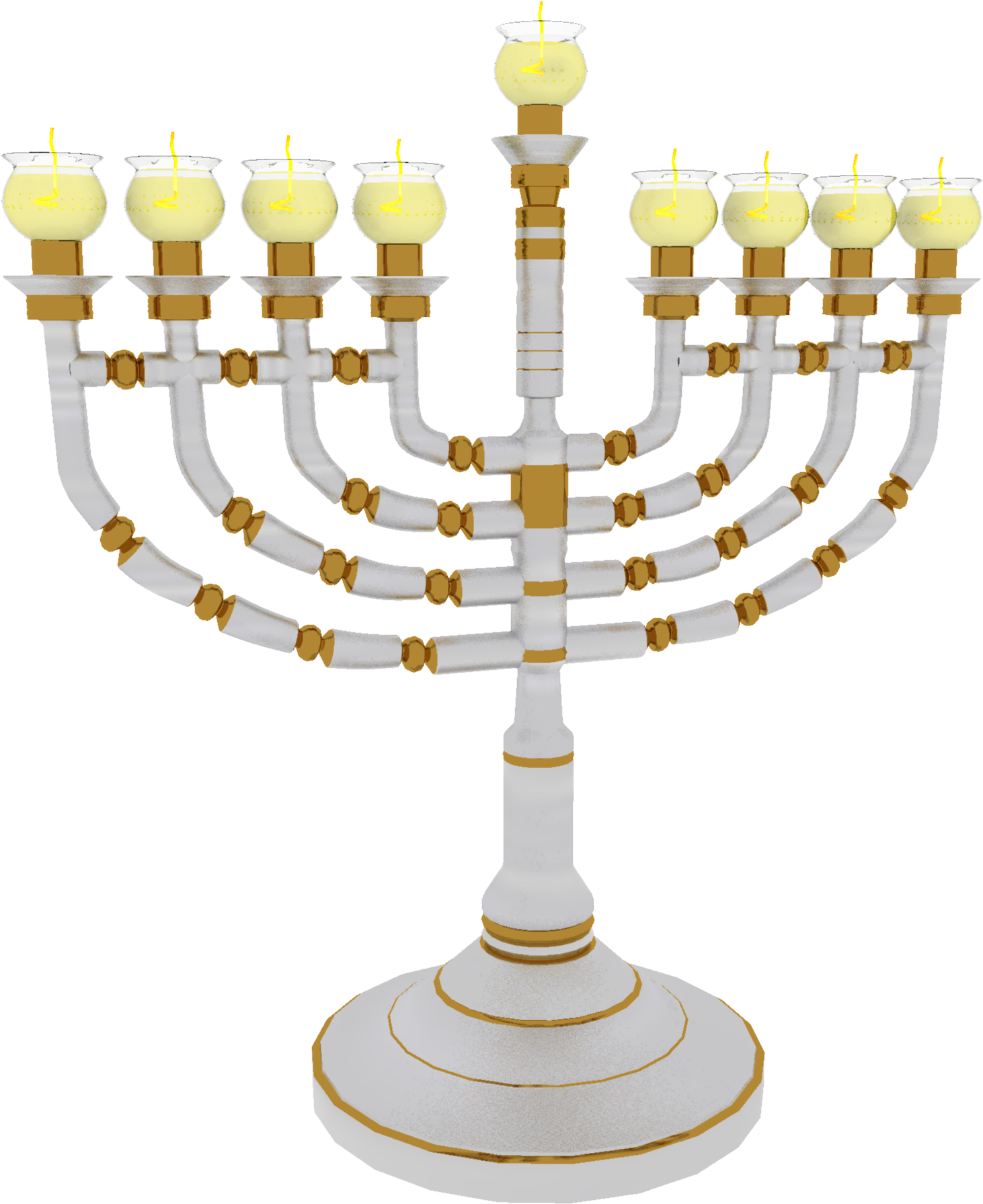 Signature - Hanukkah 3d (2000x2000), Png Download