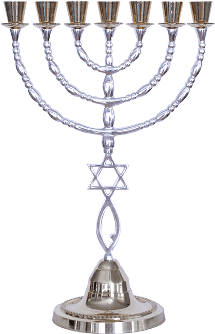 Menorah With Messianic Symbol - Symbol (650x650), Png Download