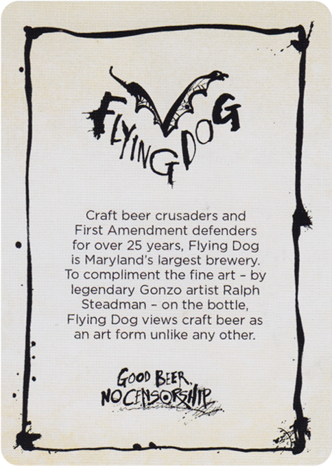 Playing Cards Flying Dog 19 Grande - Flying Dog Grey Tee Shirt (729x1024), Png Download