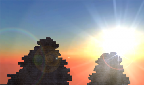 Lensflare Manager - Red Sky At Morning (500x500), Png Download