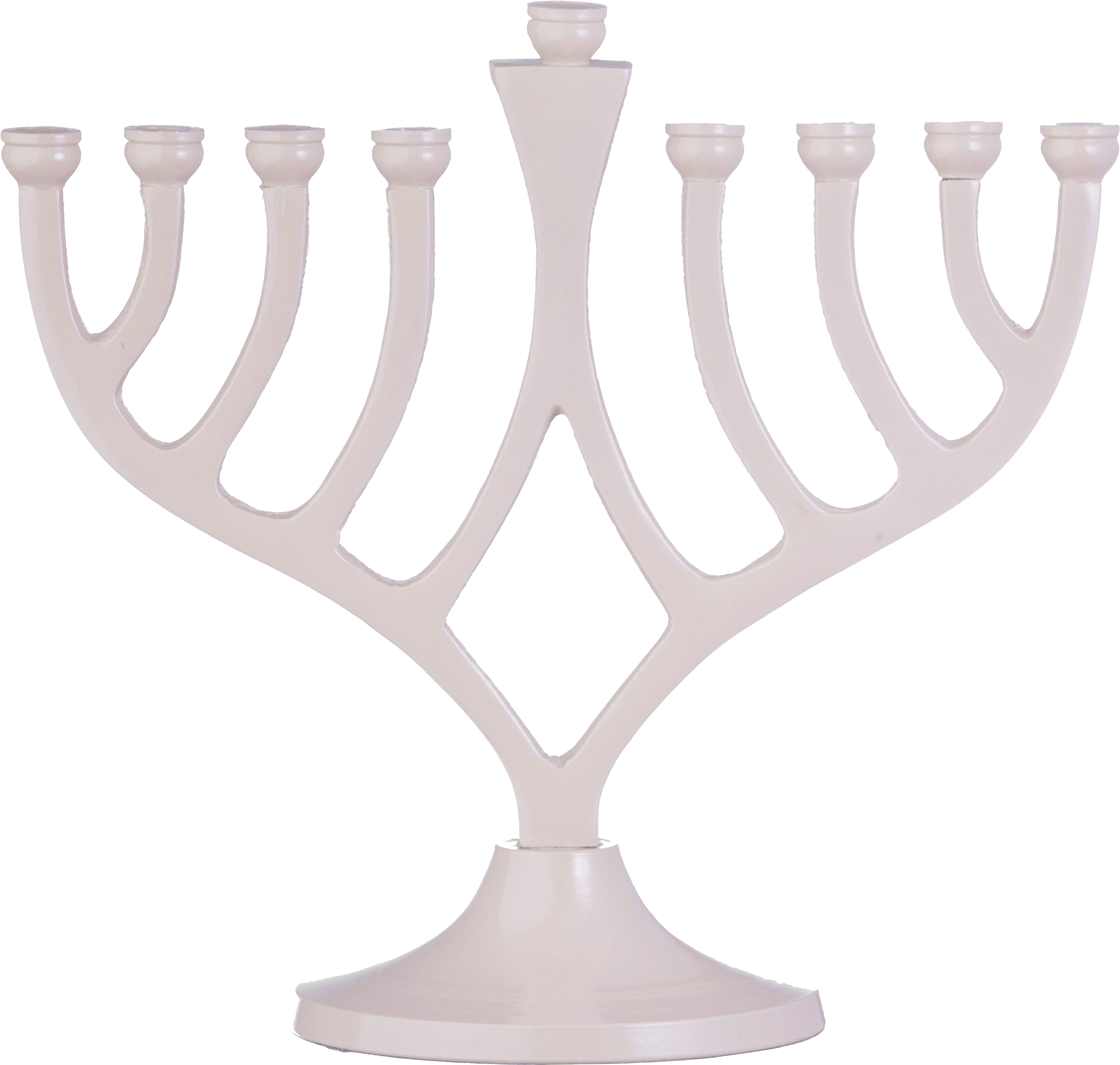 Novelty Menorah / Ivory - Nua Collection 59030 Menorah Classic Candle Ivory - (3000x3000), Png Download