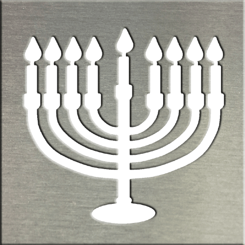 Menorah - Sugar Cake (500x500), Png Download