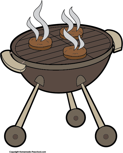 Image Freeuse Stock Bbq Grill Clipart - Barbecue Clipart (491x612), Png Download