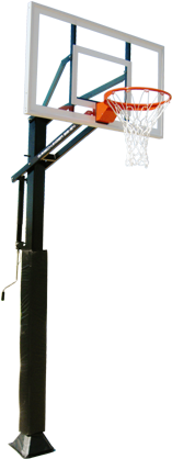 Gamechanger Gc55-md Adjustable Basketball System (350x467), Png Download