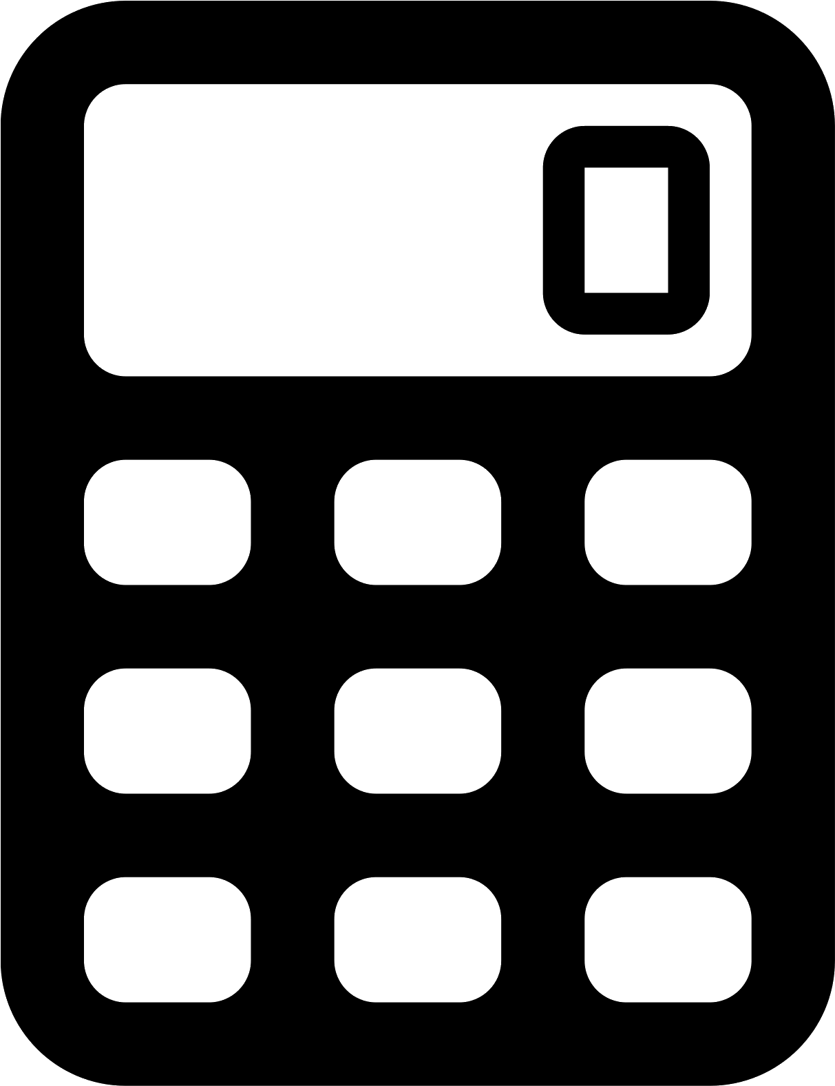 Banner Download Calculator Icon Free Download Png And - Calculator Icon Black And White (1600x1600), Png Download