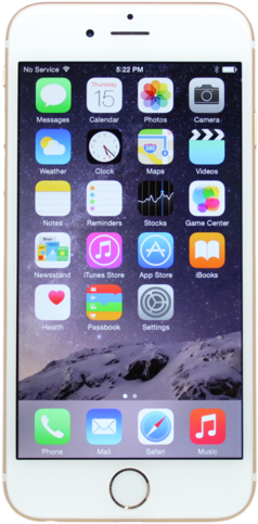 Iphone 6s Png - Apple Iphone 6 A1549 128gb Gold At&t Unlocked (500x500), Png Download