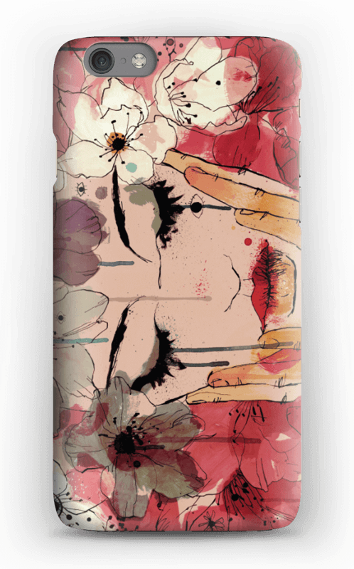 Girl & Flowers Case Iphone 6s - Apple Iphone 8 (498x800), Png Download