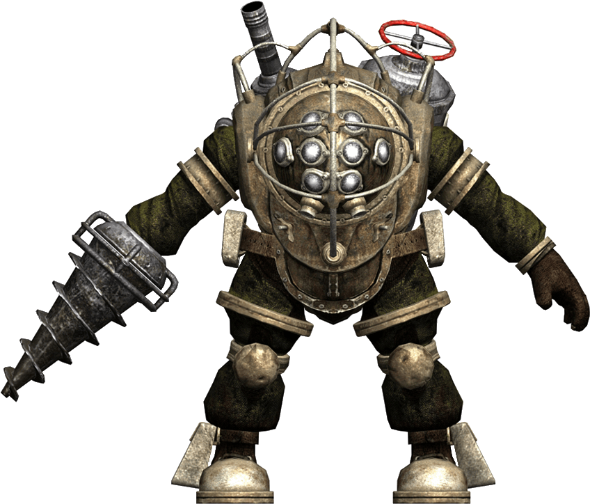 Advanced Perspective And Volumes - Big Daddy From Bioshock (897x764), Png Download