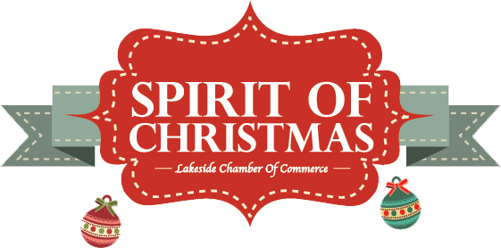 Lakeside Chamber Of Commerce's 20th Annual Spirit Of - Christmas Spirit Clip Art (561x278), Png Download