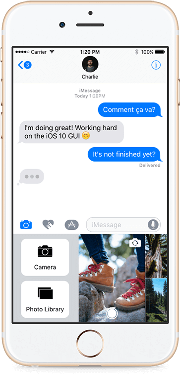 Picture Of Iphone 6s With Functioning Screen Showing - Iphone (410x800), Png Download