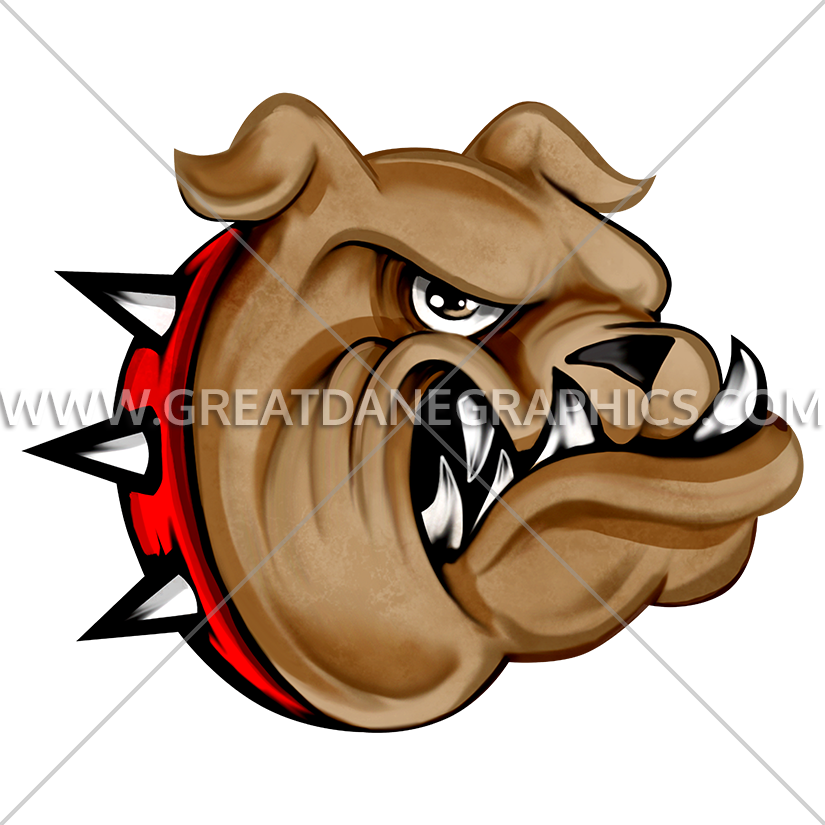 Spiked Collar Bulldog - T-shirt (825x825), Png Download